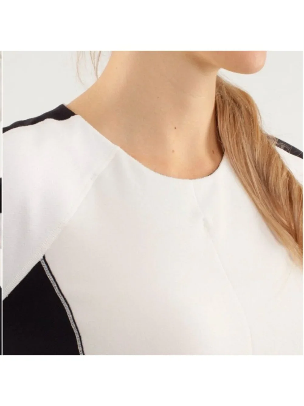 Lululemon Run: Bold In The Cold Long Sleeve Polar Cream / Black